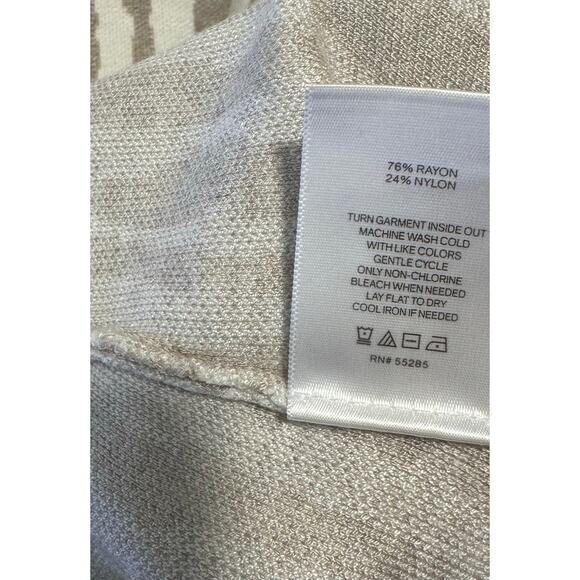 Express BODYCON taupe & ivory zebra print sweater dress NWOT - Picture 8 of 8